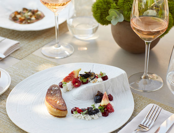 Plate of gourmet food