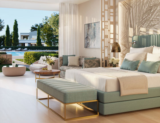 Junior Suite with view of private garden