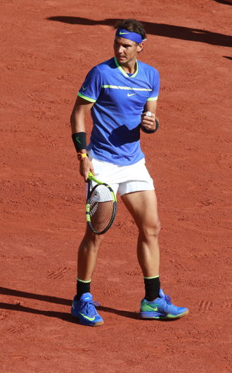 Ο Rafa Nadal εν ώρα δράσης