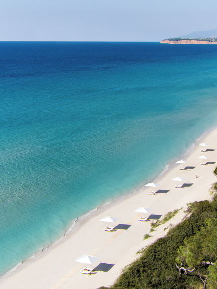 Vista aerea di Bousoulas Beach