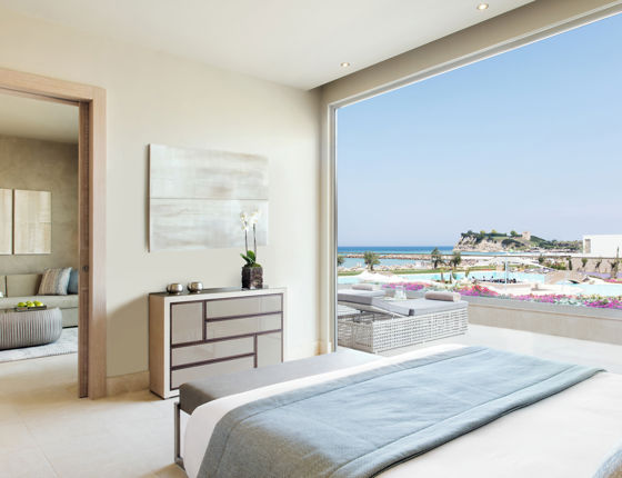 Deluxe one bedroom suite with grand balcony at Sani Dunes
