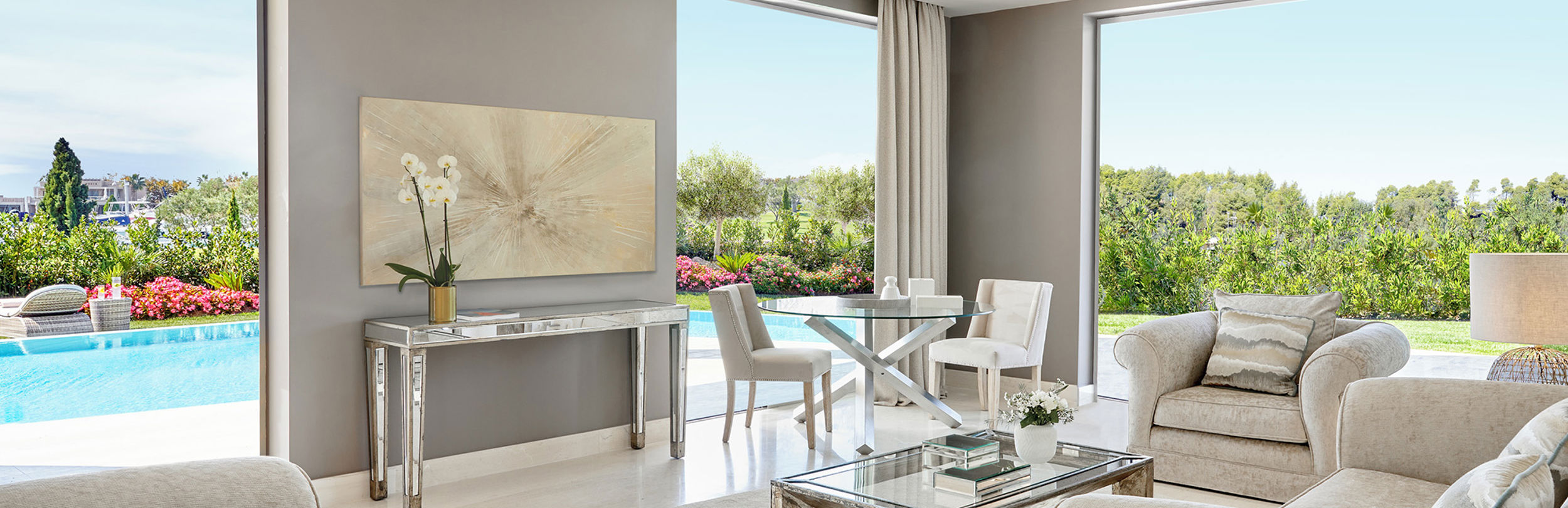 Three bedroom family suite with private pool