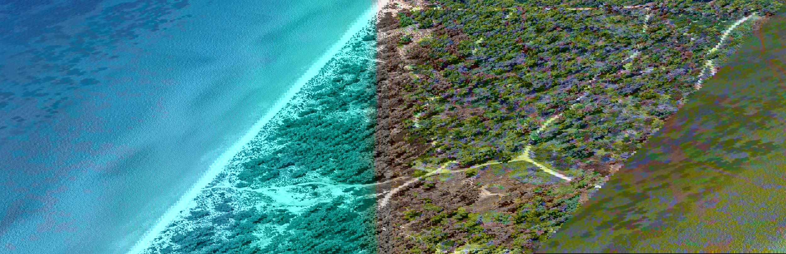 Aerial view of Sani Peninsula