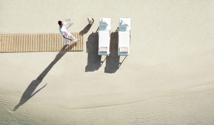 Porto Sani Beach Aerial 2880X2158 Rotate