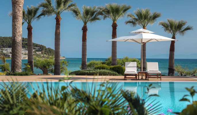 Sani Beach Pool Detail 2880X1945