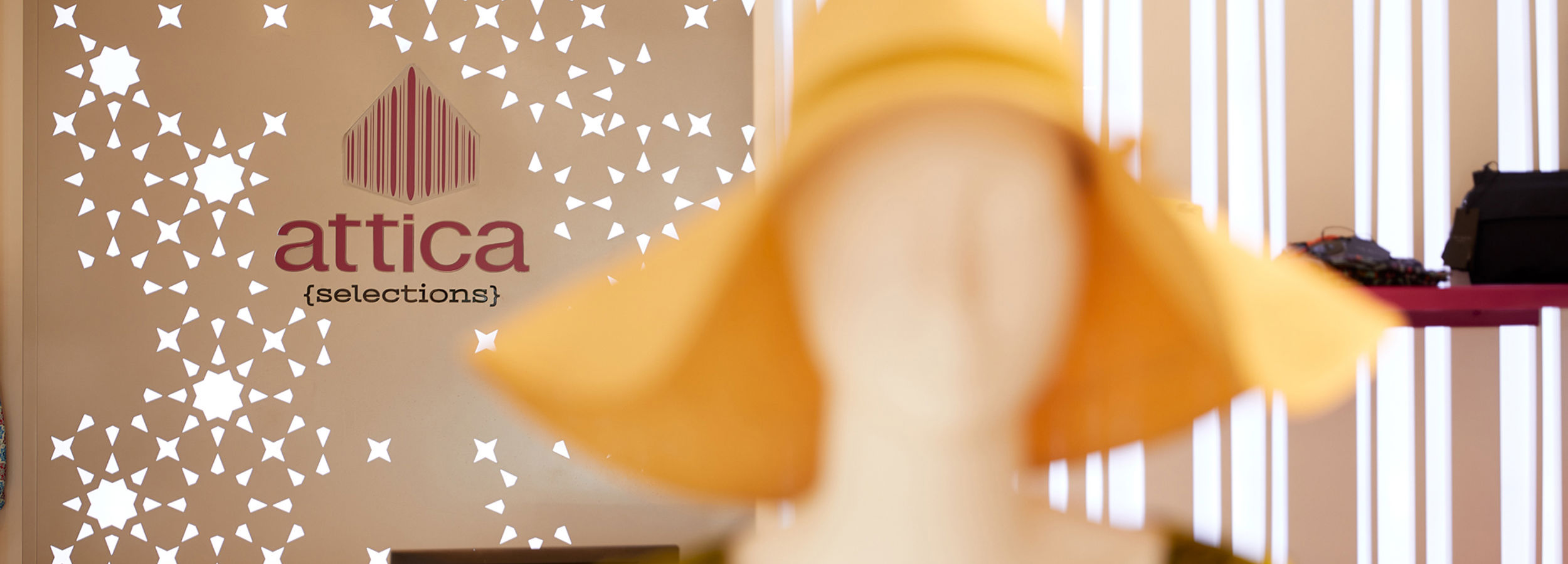 Mannequin with sun hat at Attica Selections