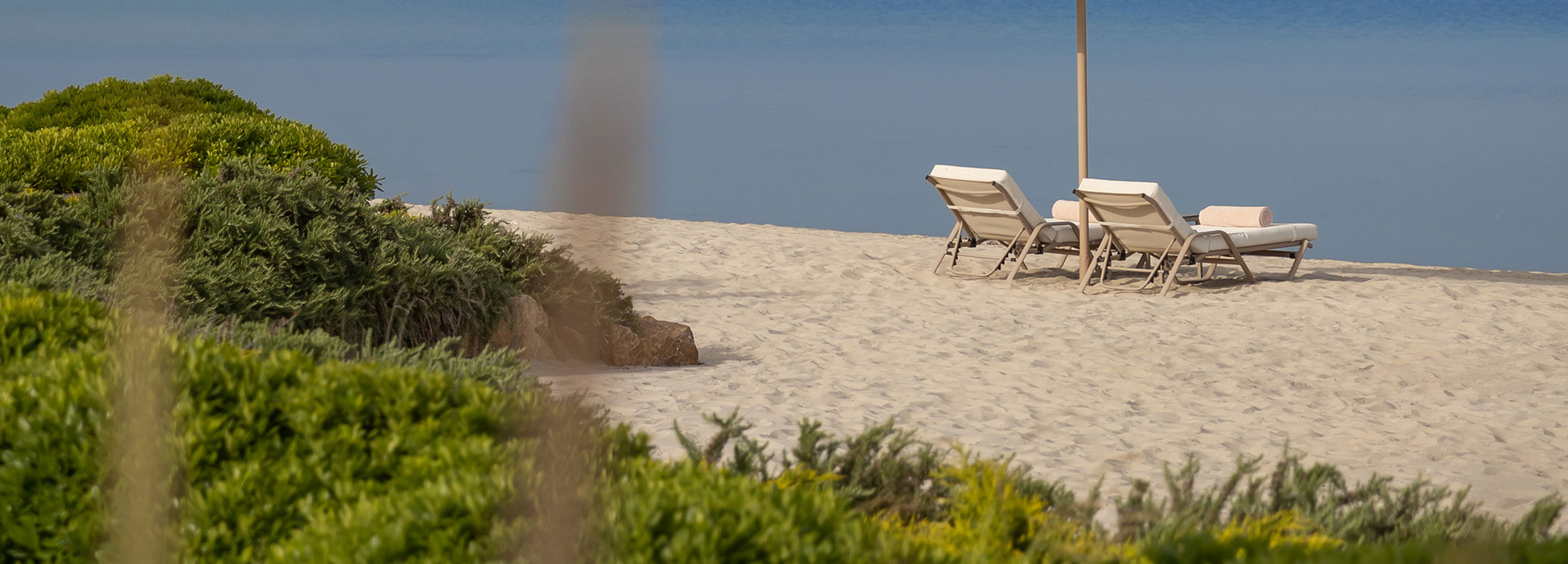 Blick auf Sani Dunes Beach