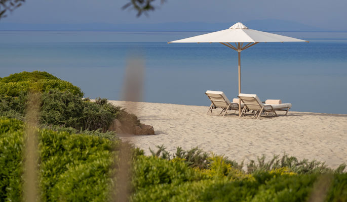 Vista di Sani Dunes Beach
