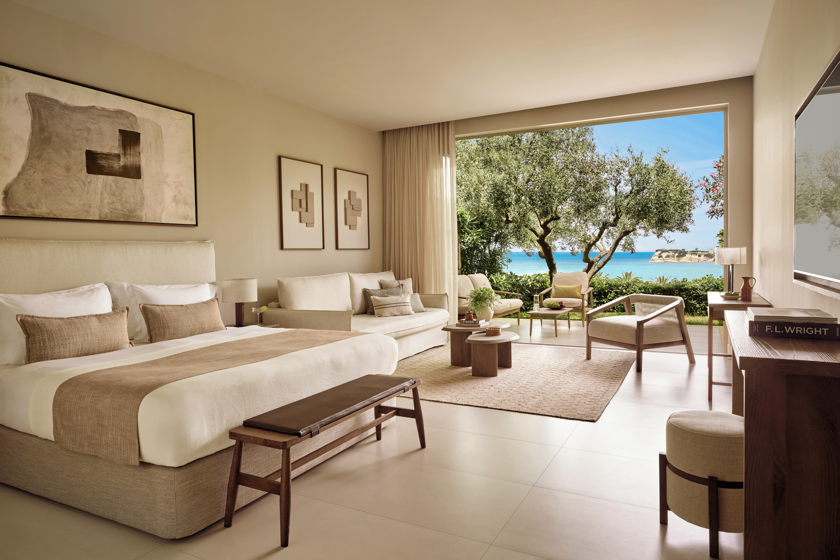 Junior suite at Sani Club with private garden