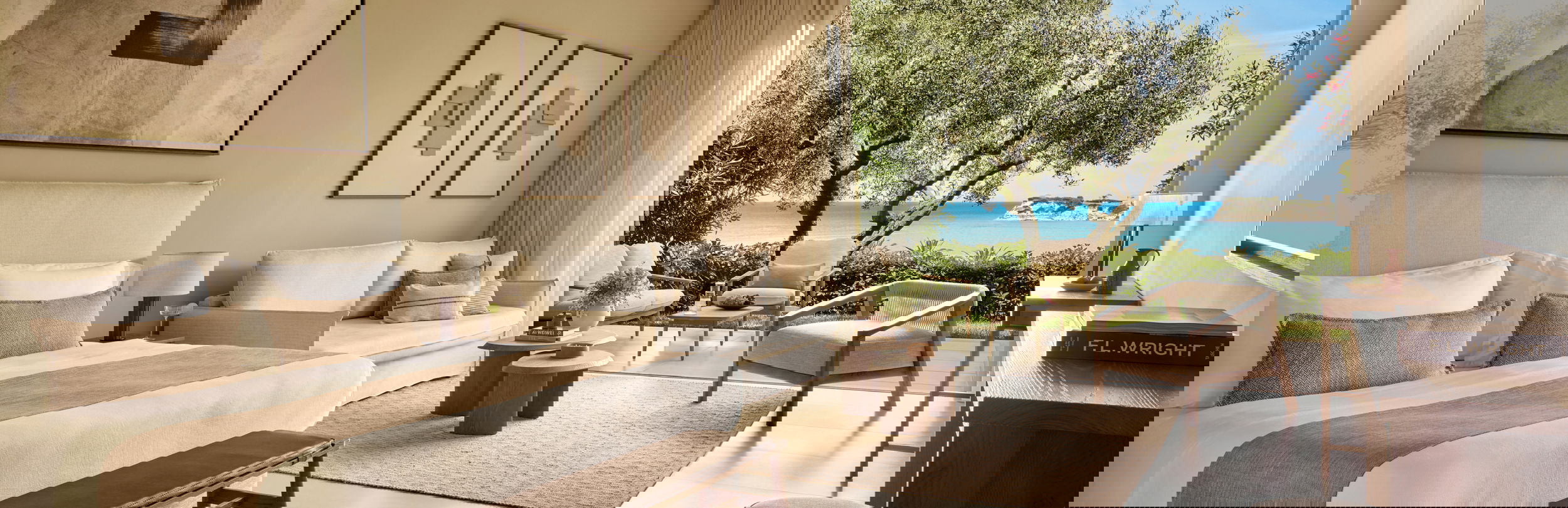 Junior suite at Sani Club with private garden