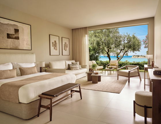 Junior suite at Sani Club with private garden