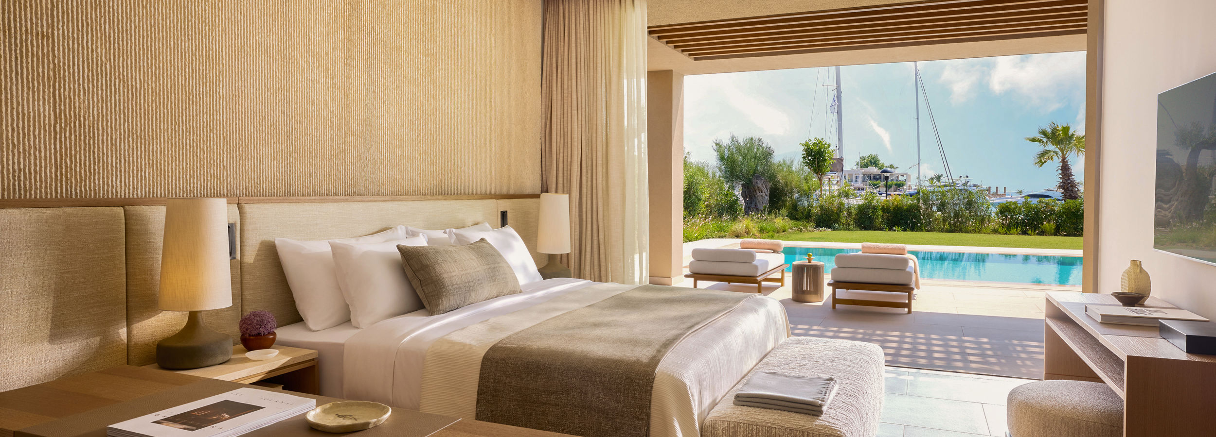 Marina View from Three Bedroom Grand Residence with Private Pool